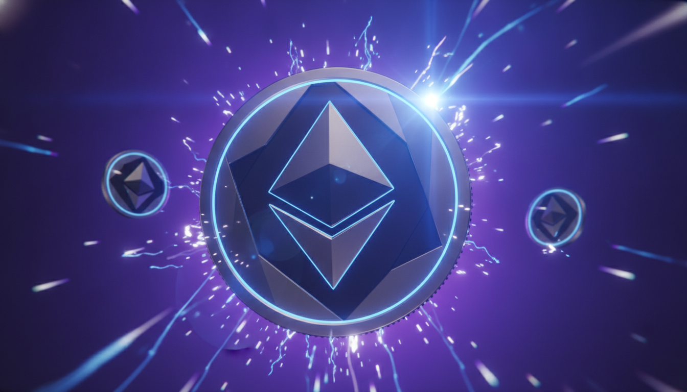 Blockchain network visualization representing DeFi protocol activity and total value locked