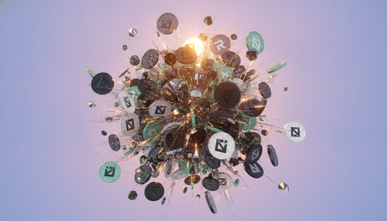 Market data screens during a crypto liquidation cascade with forced selling across leveraged positions