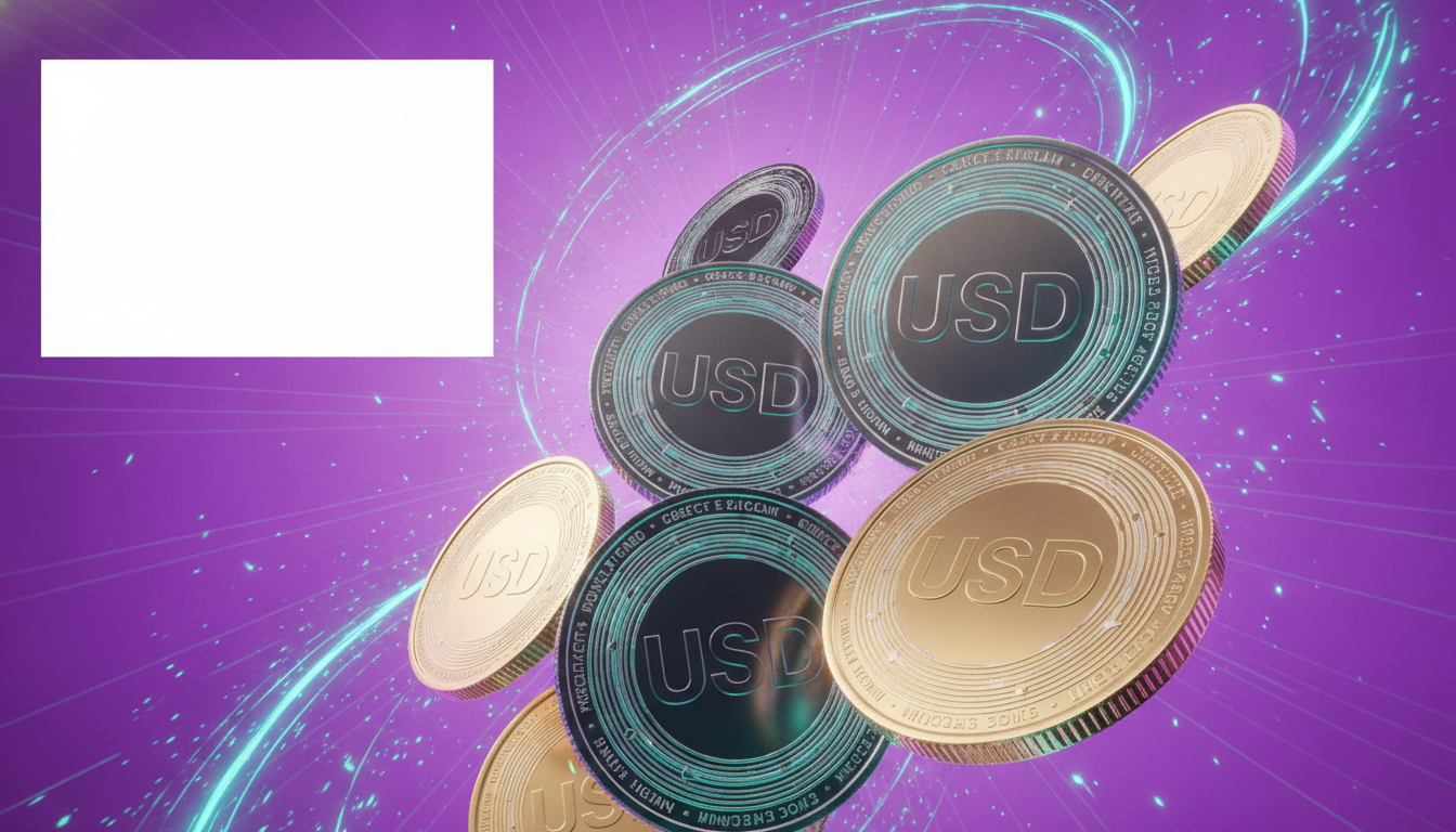 Digital dollar imagery representing stablecoin supply and flows across crypto markets