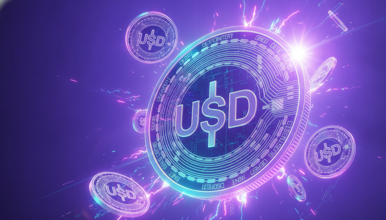 Digital dollar imagery representing stablecoin supply and flows across crypto markets