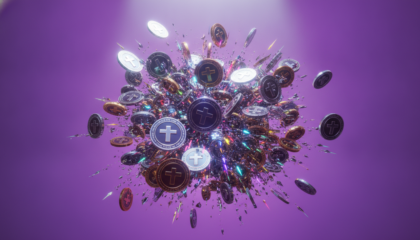 Digital dollar imagery representing stablecoin supply and flows across crypto markets