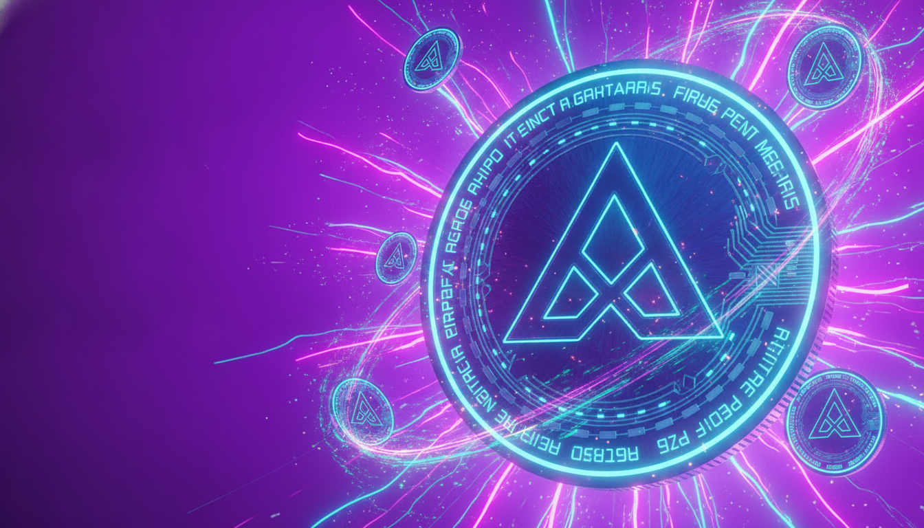 Blockchain network visualization representing DeFi protocol activity and total value locked