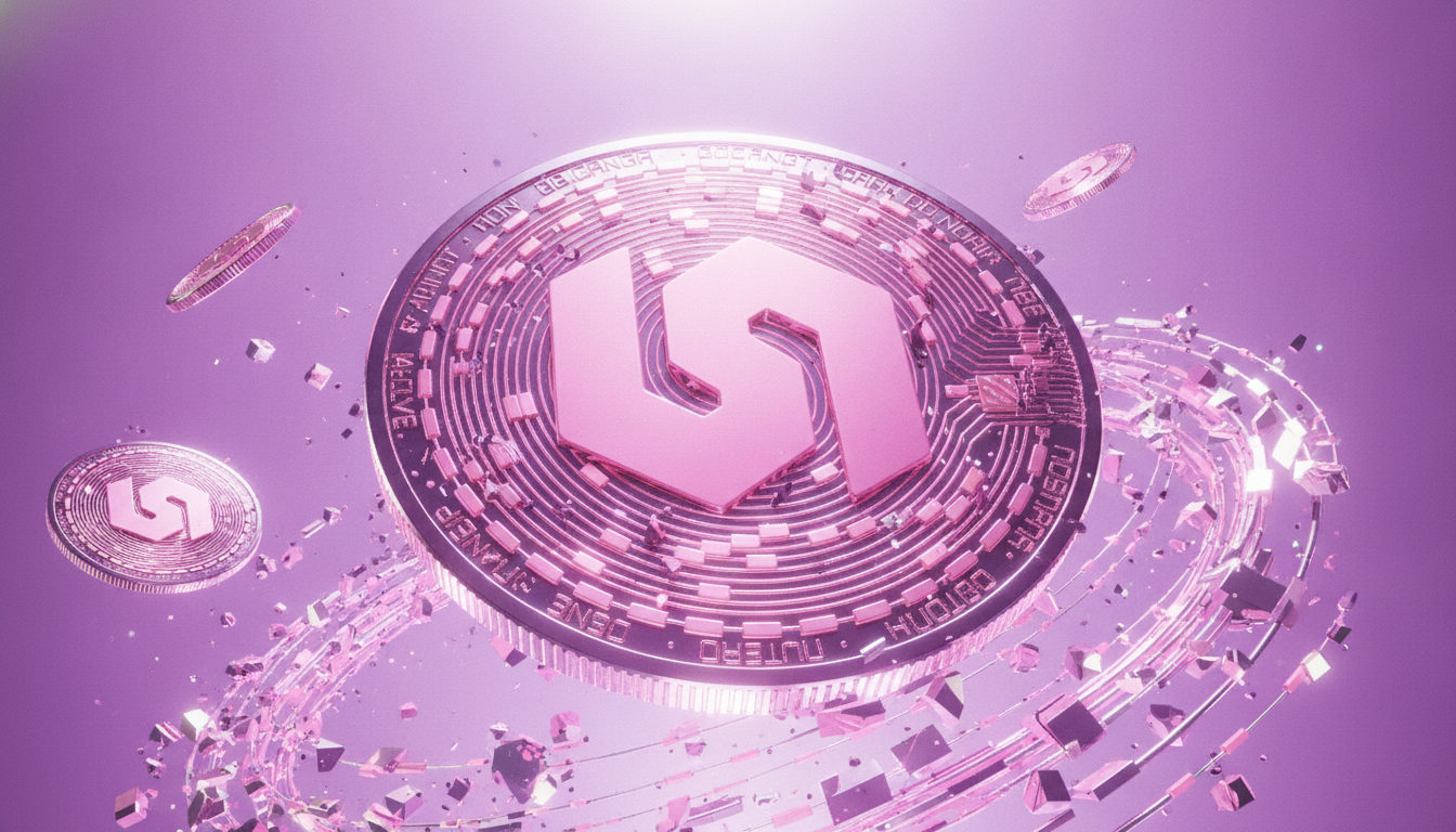 Blockchain network visualization representing DeFi protocol activity and total value locked
